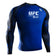Hayabusa UFC BJJ Long Sleeve Rashguard Black/Blue Rashguards Hayabusa Black/Blue Small 