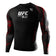 Hayabusa UFC BJJ Long Sleeve Rashguard Black/Red Rashguards Hayabusa Black/Red Small 