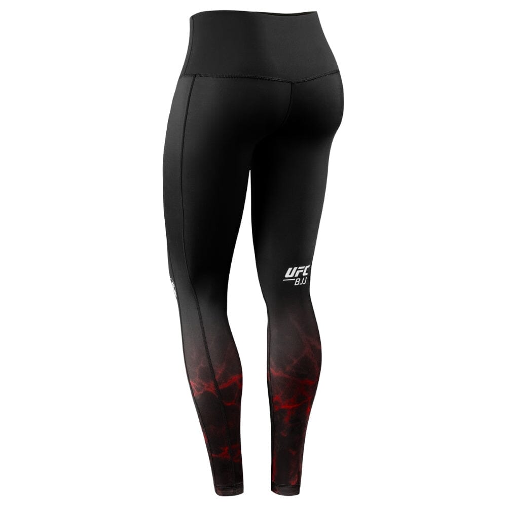 Hayabusa UFC BJJ Womens Leggings Black/Red Spats Hayabusa 