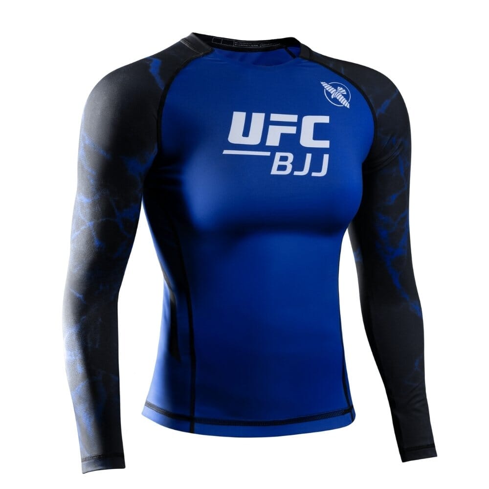 Hayabusa UFC BJJ Womens Long Sleeve Rashguard Black/Blue Rashguards Hayabusa Black/Blue X Small 