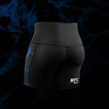Hayabusa UFC BJJ Womens Vale Tudo Shorts Black/Blue Compression Shorts Hayabusa 