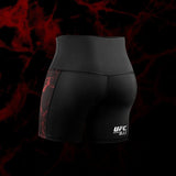 Hayabusa UFC BJJ Womens Vale Tudo Shorts Black/Red Compression Shorts Hayabusa 