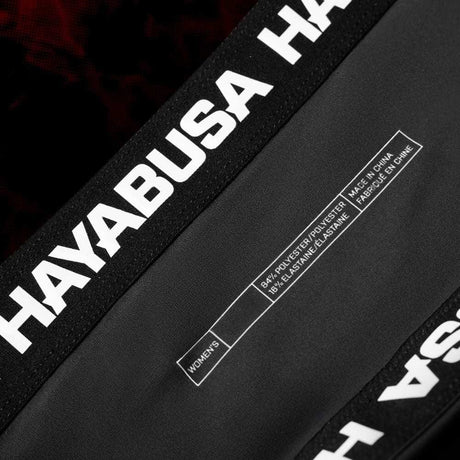 Hayabusa UFC BJJ Womens Vale Tudo Shorts Black/Red Compression Shorts Hayabusa 