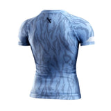 Hayabusa Womens Apex Short Sleeve Rashguard Crystal Blue Rashguards Hayabusa 