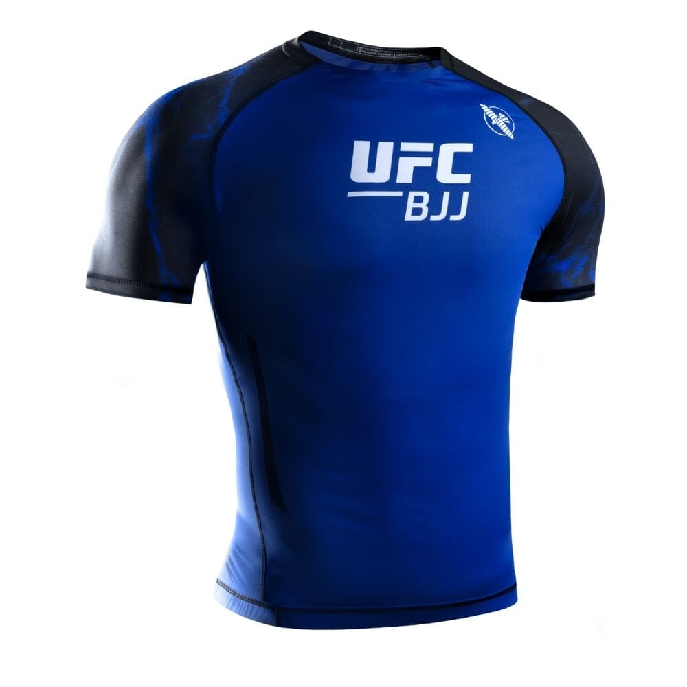 Hayabusa UFC BJJ Short Sleeve Rashguard Blue Rashguards Hayabusa Blue Small 