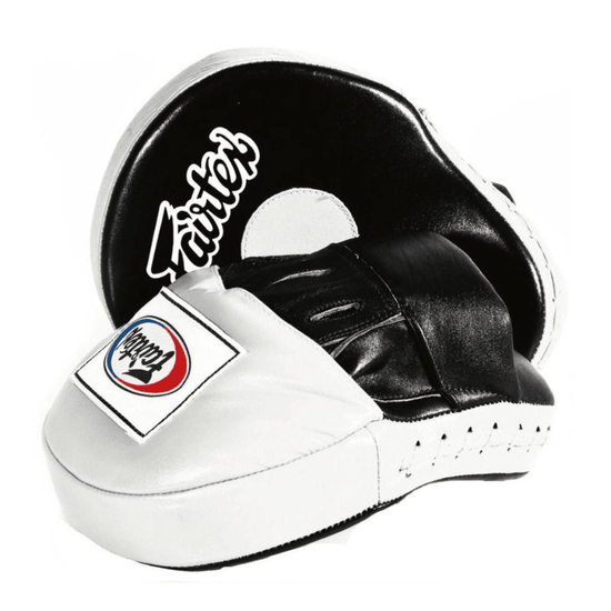 Fairtex FMV9 Ultimate Contoured Focus Mitts Focus Mitts Fairtex Black/White 