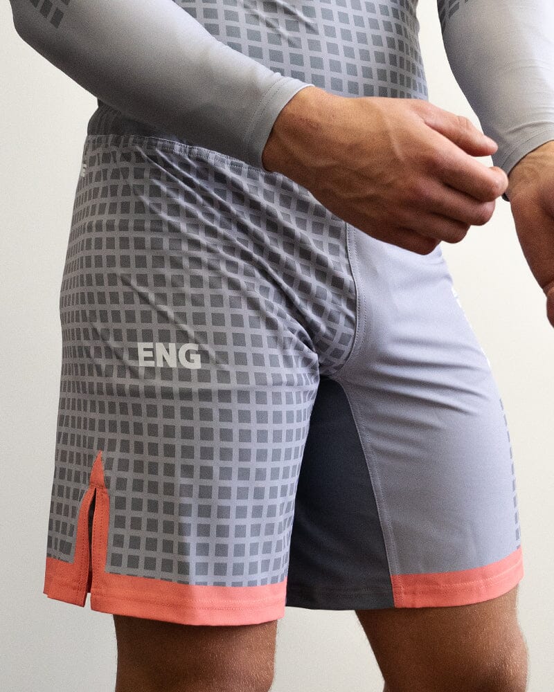 Engaging Shorts Engage Grid Tech MMA Grappling Shorts Grey – MMA Fight Store