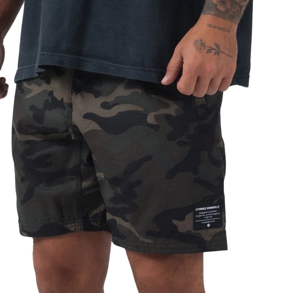 Kingz Casual Gi Shorts Camo BJJ Gi Pants Kingz Camo A1 