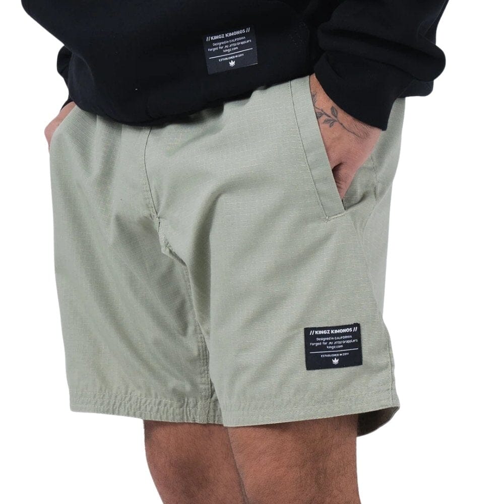 Kingz Casual Gi Shorts Sage BJJ Gi Pants Kingz Sage A1 