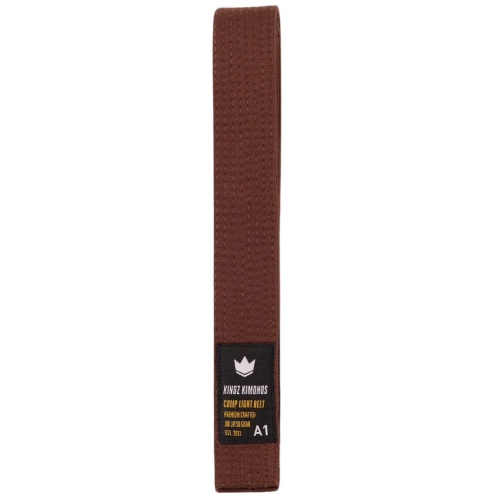 Kingz Comp Light Belt Brown BJJ Belts Kingz Brown A0 