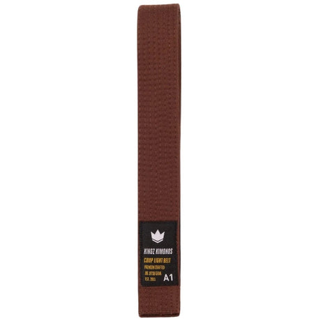 Kingz Comp Light Belt Brown BJJ Belts Kingz Brown A0 