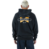 Kingz Flag Zip Up Hoodie Black