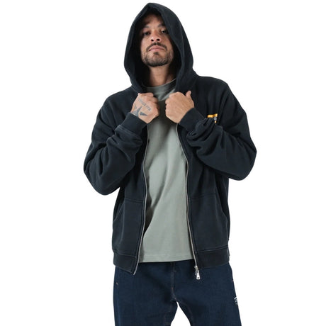 Kingz Flag Zip Up Hoodie Black