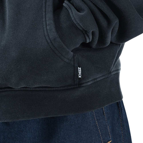 Kingz Flag Zip Up Hoodie Black