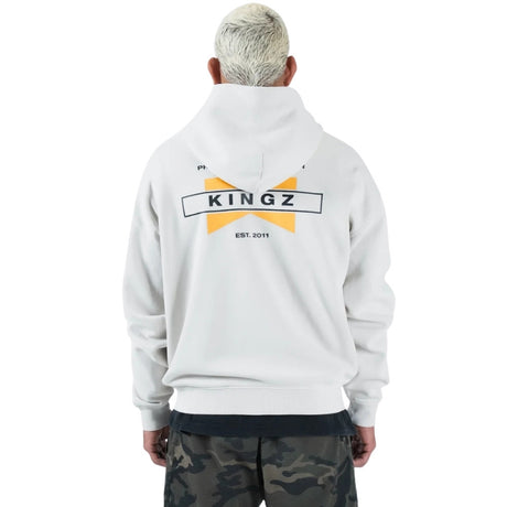 Kingz Flag Zip Up Hoodie Lunar Rock