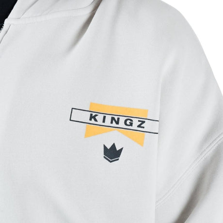 Kingz Flag Zip Up Hoodie Lunar Rock