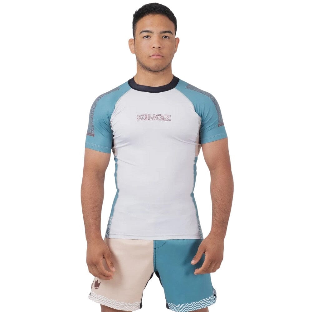 Kingz Flow Rashguard Tan Rashguards Kingz Tan X Small 