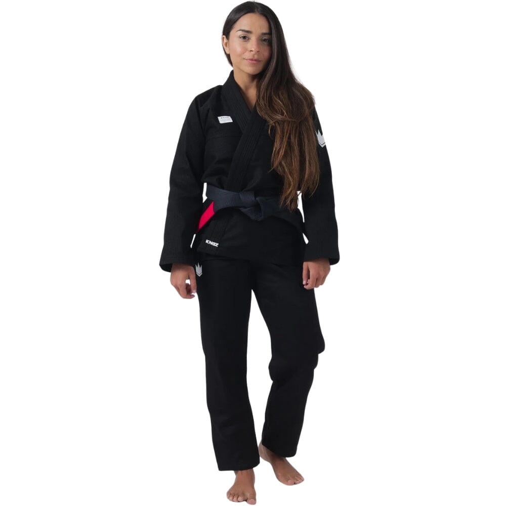 Kingz Womens Kore V2 Jiu Jitsu Gi Black BJJ Gi Women Kingz Black F1 