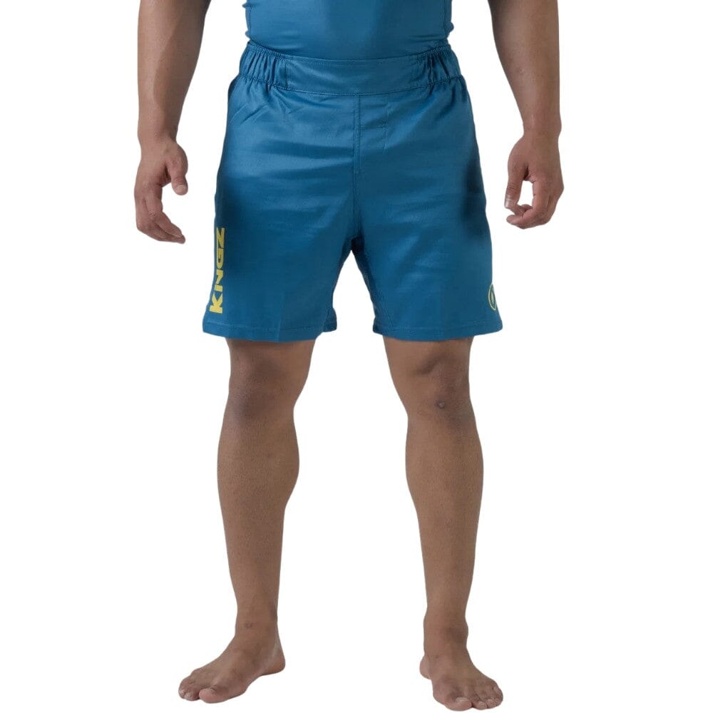 Kingz MI-K Roots Grappling Shorts Blue BJJ Shorts Kingz Blue X Small 