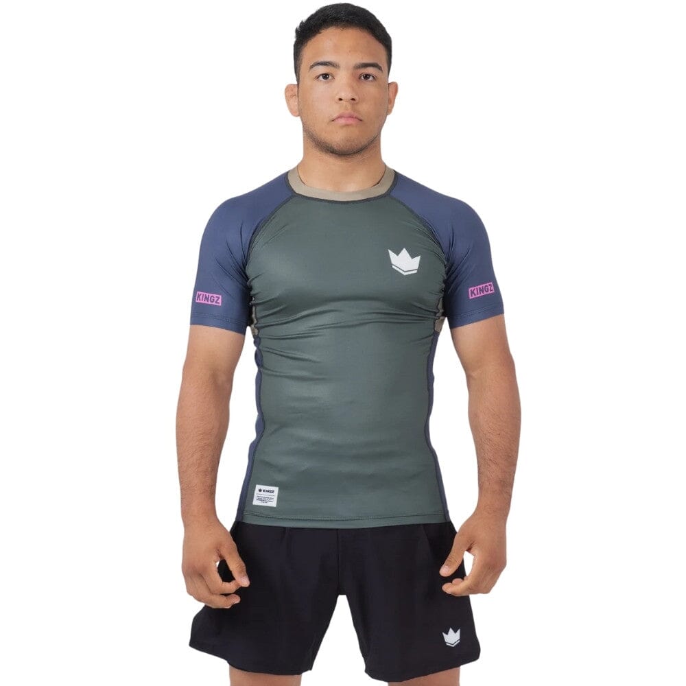 Kingz Draft Rashguard Moss Green Rashguards Kingz Moss Green X Small 