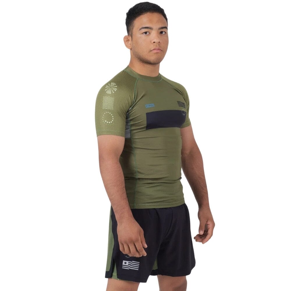 Kingz Trooper Rashguard Military Green – MMA Fight Store