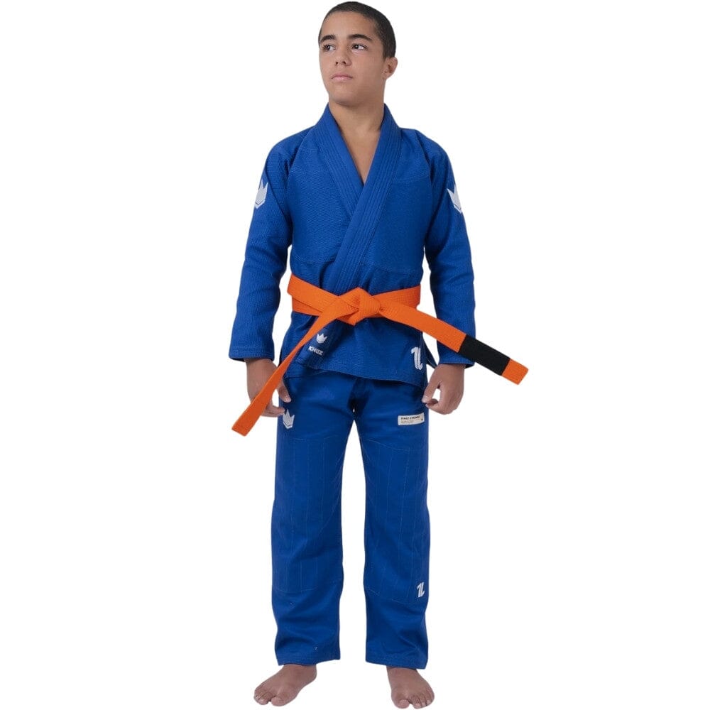 Kingz Kids The One V2 Jiu Jitsu Gi Blue BJJ Gi Youth Kingz Blue M0000 