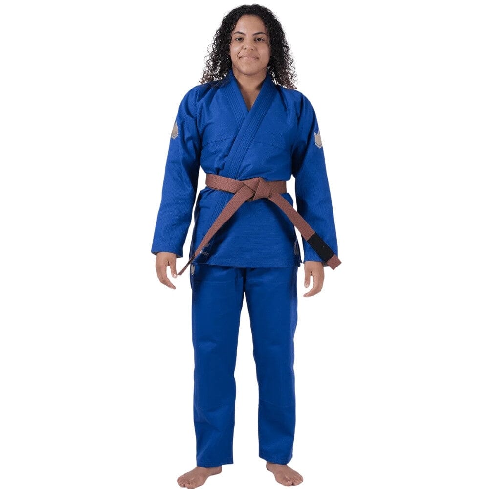 Kingz Womens The One V2 Jiu Jitsu Gi Blue BJJ Gi Women Kingz Blue F1 
