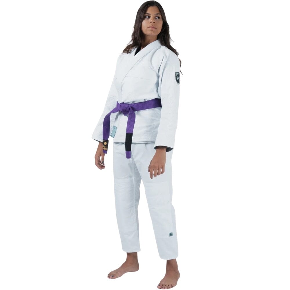 Kingz Womens Balistico 4.0 Jiu Jitsu Gi White BJJ Gi Women Kingz White F1 