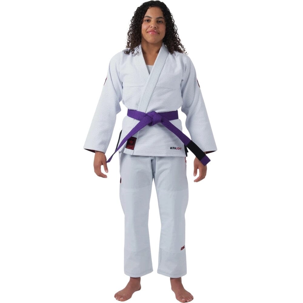 Kingz Womens Ultralight 2.0 Jiu Jitsu Gi White BJJ Gi Women Kingz White F1 