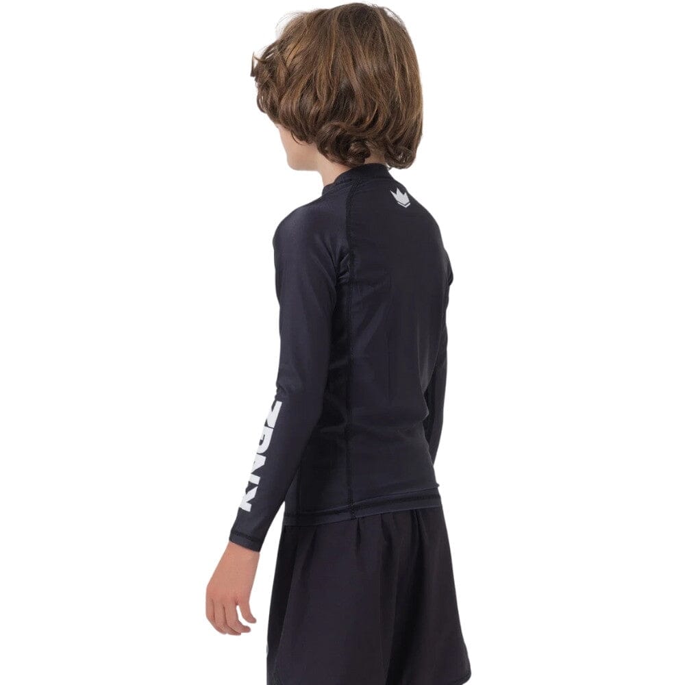 Kingz Kore V2 Youth Long Sleeve Rashguard Black Rashguards Kingz 