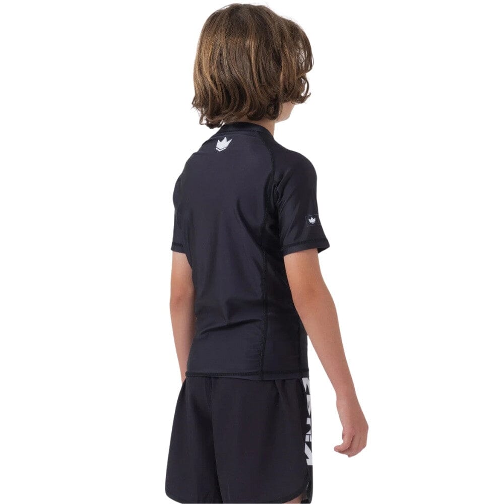 Kingz Kore V2 Youth Short Sleeve Rashguard Black Rashguards Kingz 
