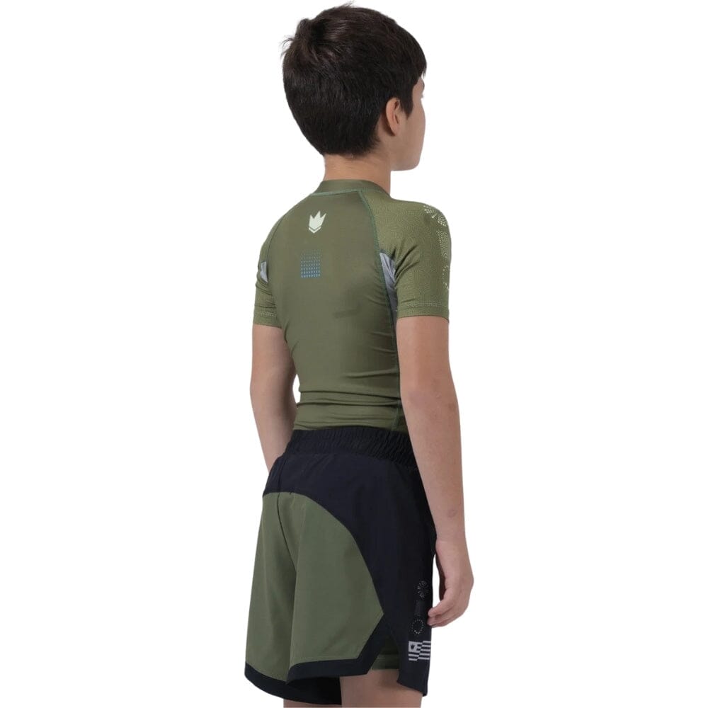 Kingz Trooper Youth Rashguard Military Green Rashguards Kingz 