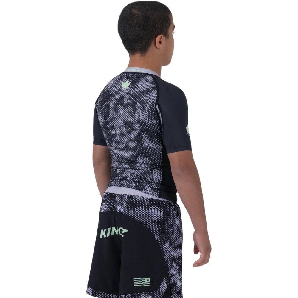 Kingz Viper Youth Rashguard Black/Purple Rashguards Kingz 