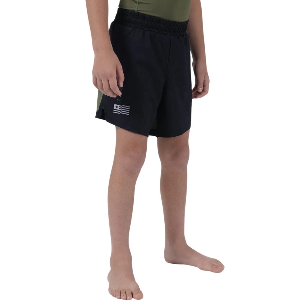 Kingz Trooper Youth Hybrid Shorts Military Green BJJ Shorts Kingz 