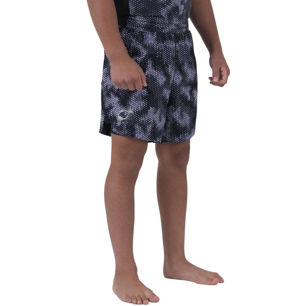 Kingz Viper Youth Hybrid Shorts Black/Purple BJJ Shorts Kingz 