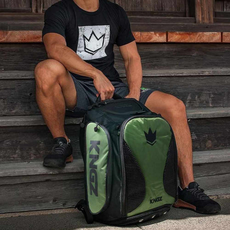 Kingz Convertible Backpack 2.0 Green Gym Backpacks Kingz 