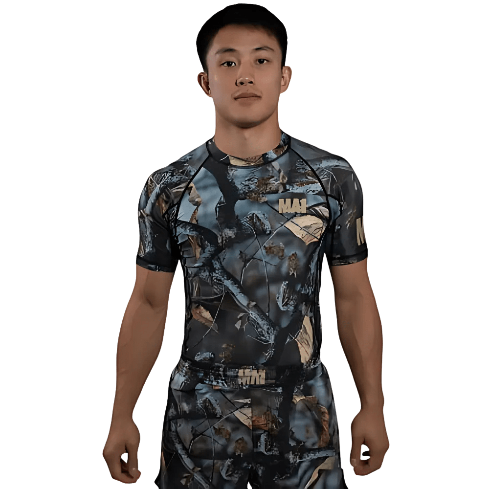 MA1 Hillbilly Camo Short Sleeve Rashguard Rashguards MA1 Combat X Small 