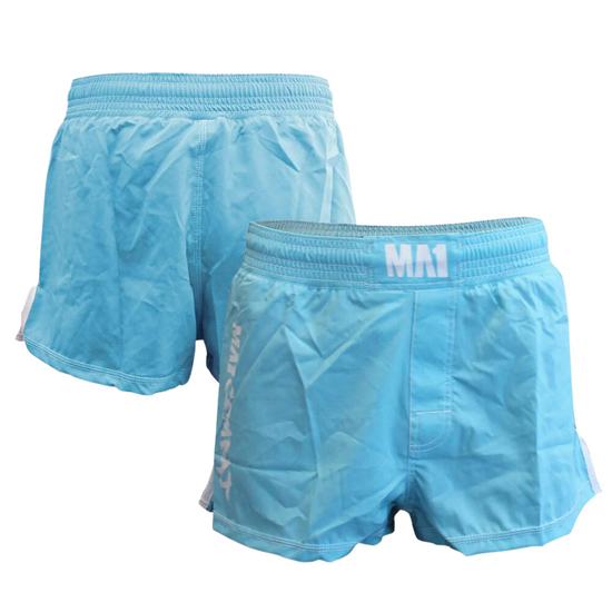 MA1 Combat Basic Aqua High Cut MMA Shorts