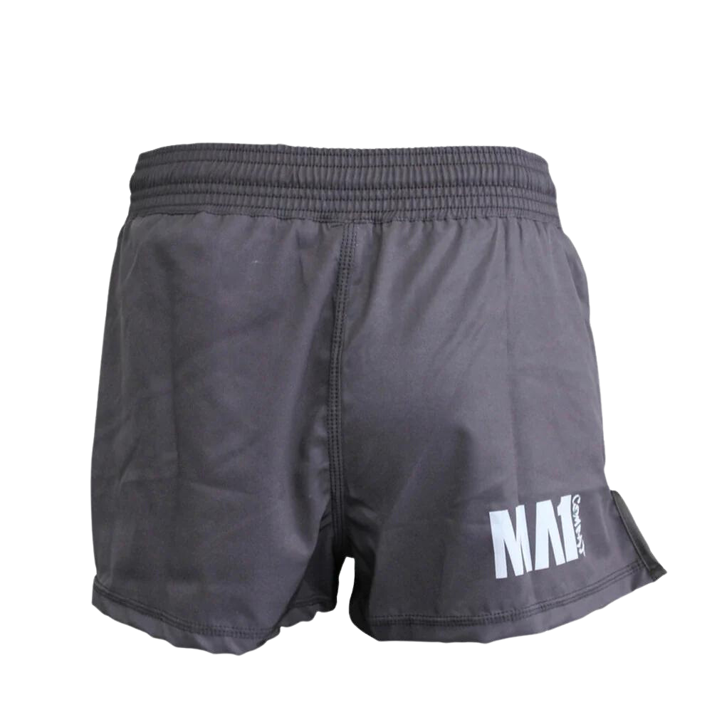 Load image into Gallery viewer, MA1 Combat Basic Black High Cut MMA Shorts
