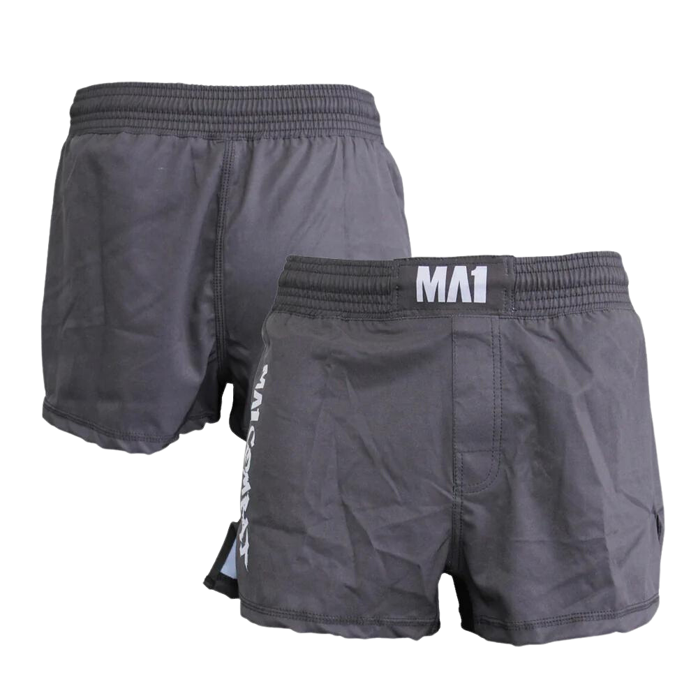 Load image into Gallery viewer, MA1 Combat Basic Black High Cut MMA Shorts
