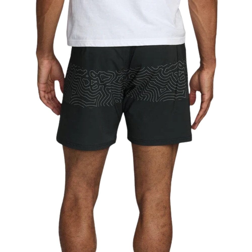 RVCA Mens Hawaii Fight Technical Shorts Black Training Shorts RVCA 