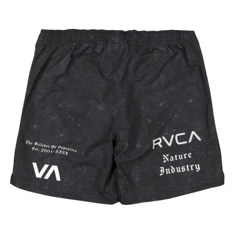 RVCA Scrapper II Walkshorts Washed Black Training Shorts RVCA 