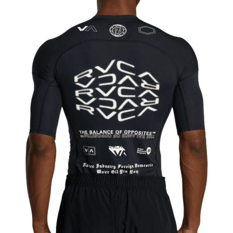 RVCA Sport Short Sleeve Rashguard Rashguards RVCA Black All Brand 2 Small 