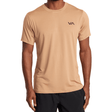 RVCA Sport Vent Short Sleeve Top Training Shirts RVCA Earth Clay Small 