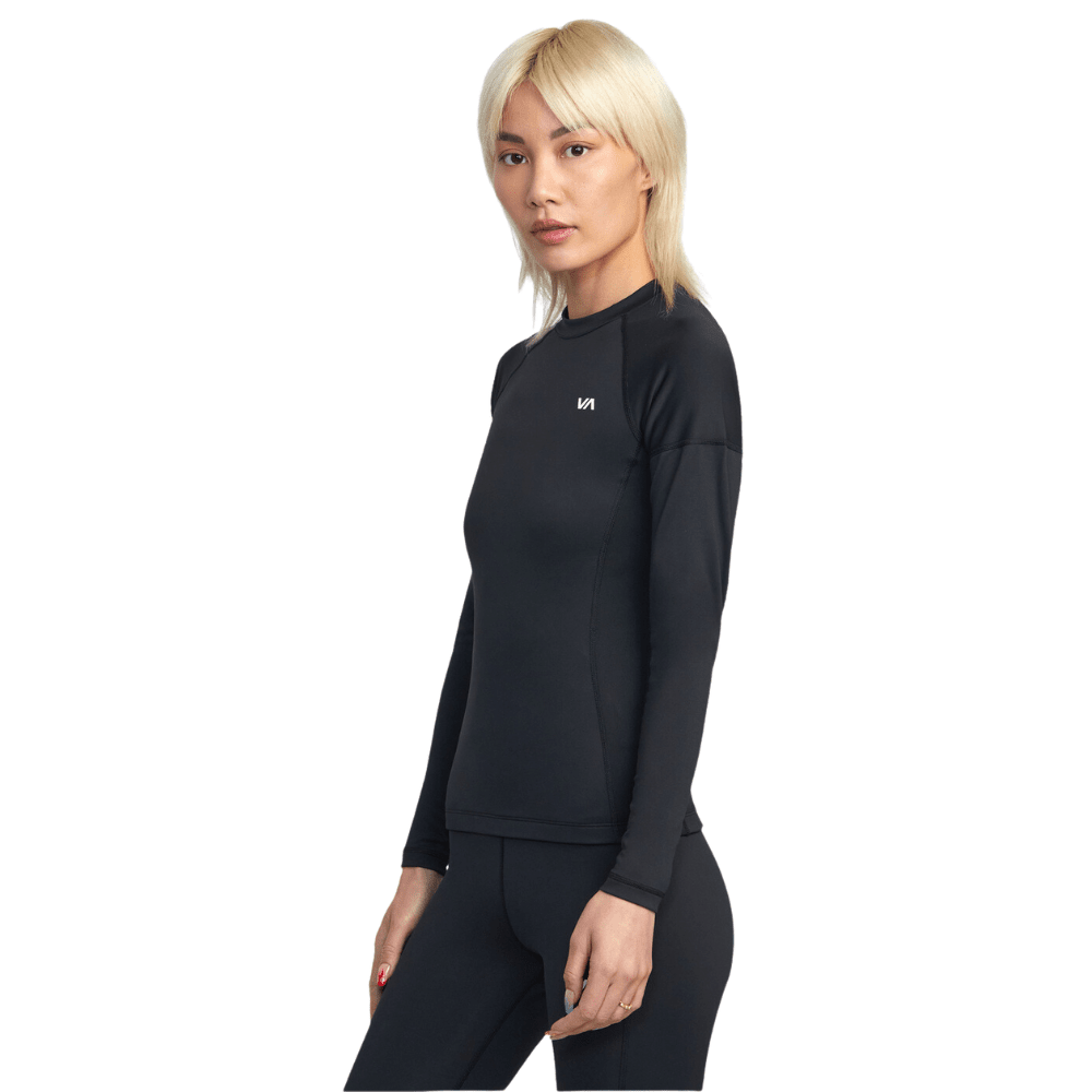 RVCA Womens VA Sport Long Sleeve Compression Top Rashguards RVCA 