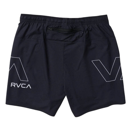 RVCA Yogger 2 in 1 Short 17-Inch Short Black Training Shorts RVCA 