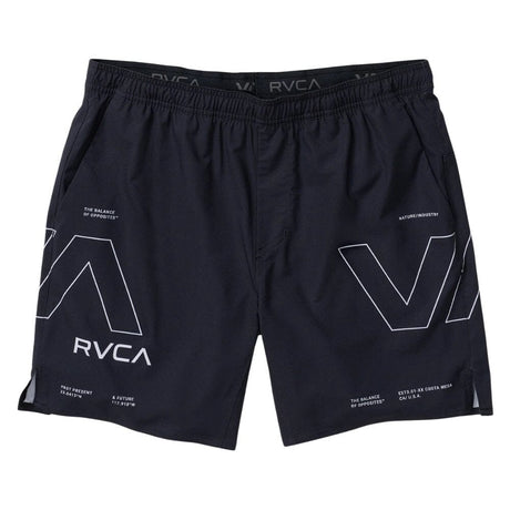 RVCA Yogger 2 in 1 Short 17-Inch Short Black Training Shorts RVCA 