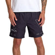 RVCA Yogger 2 in 1 Short 17-Inch Short Black Training Shorts RVCA Black Small 