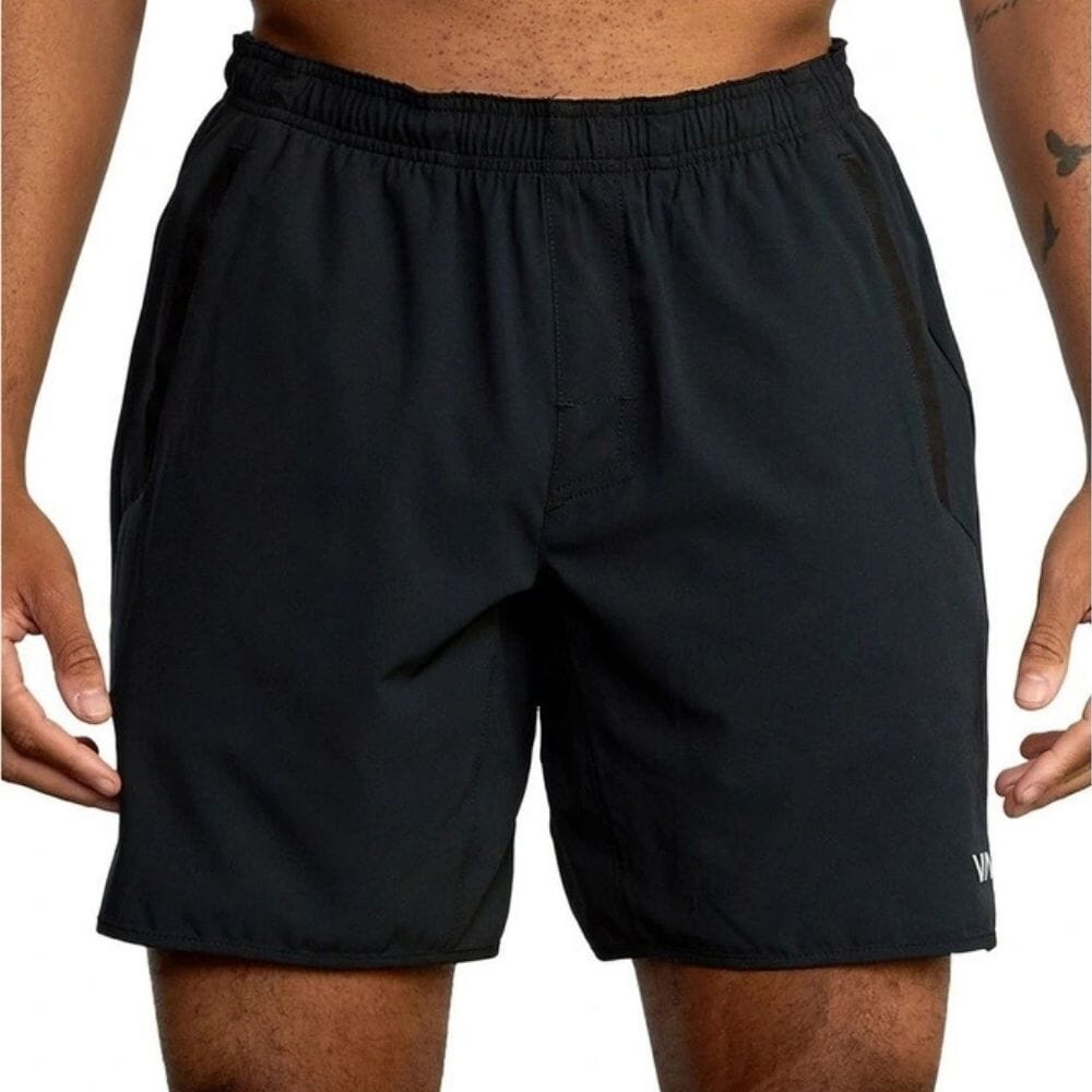 RVCA Yogger Stretch 17-Inch Short Black Training Shorts RVCA 