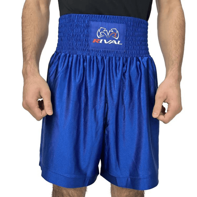Rival Dazzle Pro Boxing Trunks Boxing Shorts Rival Blue Small 